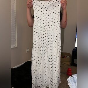 REVOLVE Black and White Polka Dot Maxi Dress